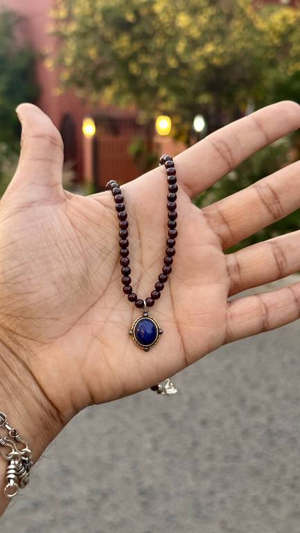 Crimson Lapis Necklace 