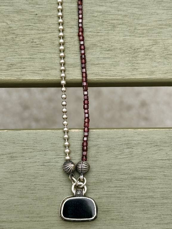 Crimson Twist Necklace