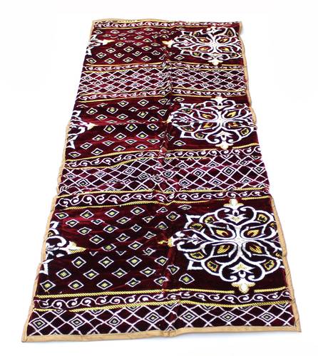 مدة ارضية مدة جلوس فرشة ارضية احمر منقوش  70سم × 2