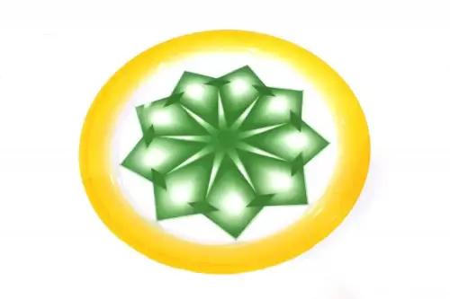 صحن غضار لون اخضر40م