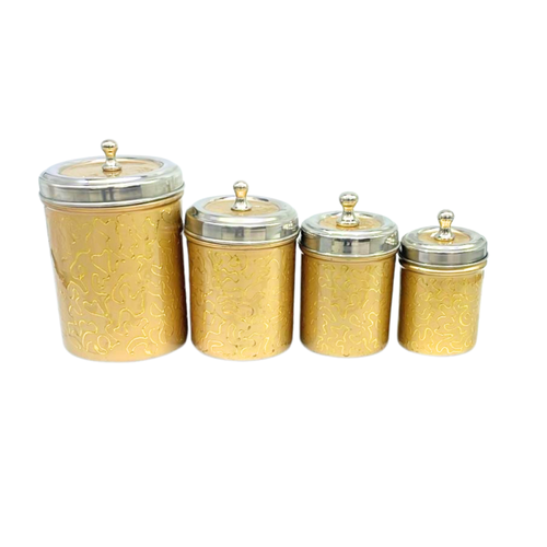 طقم علب يهارات  الاصالة لون ذهبي