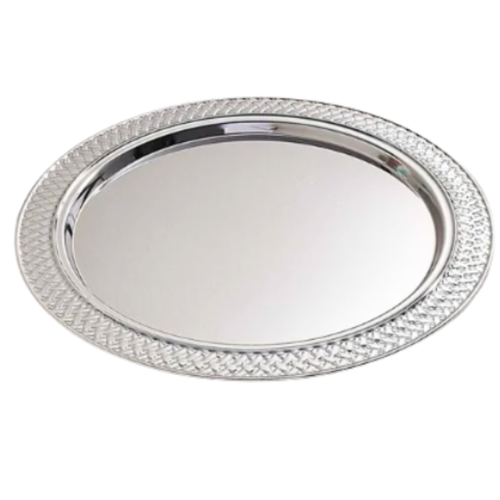 صحن  استيل دائري  مقاس 35 سم ND46567