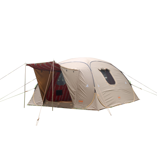 خيمةالمكشات 4 * 4 خاص كاكي احمر مشجر ( جديد )CMT-MEK015