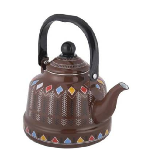 ابريق شاي شاهي نقش العسيري بني 1.7 لتر