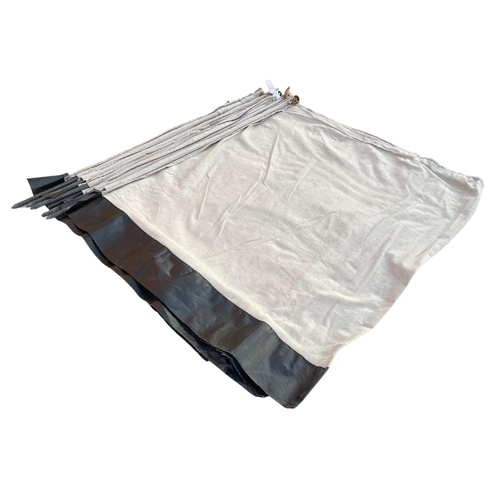 رواق رحلات البر حديد ثقيل لون ابيض مقاس 1.2×8 متر