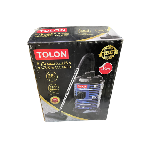 مكنسة برميل كهربائية 25لتر 2300واط TOLON