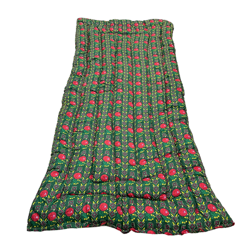 مدة (مطرحه) شالكي منقوشة ومبطنة بالقطن 90سم × 1.90 متر لون كحلي