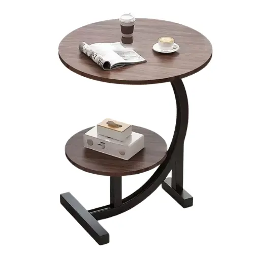 طاولة قهوه مفرد خشب-معدن 45×45-60سم موديل 85698