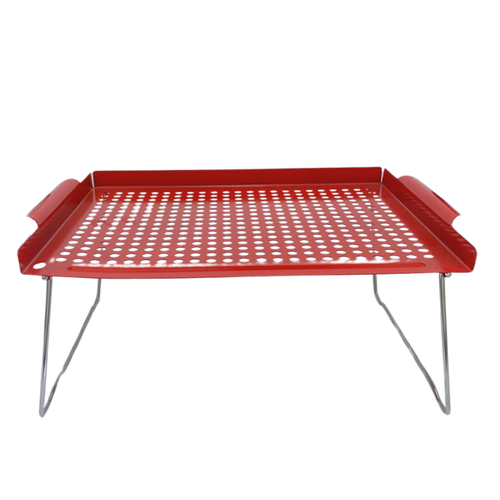 حامل تنشيف ستيل أحمر 30*38