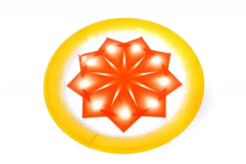 صحن غضار لون احمر 50 م