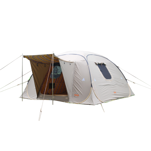خيمة المكشات 4 * 4 خاص كاكي اصفر مشجر ( جديد )CMT-MEK014
