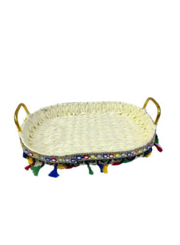 صينية خوص مستطيل  35*25 سم