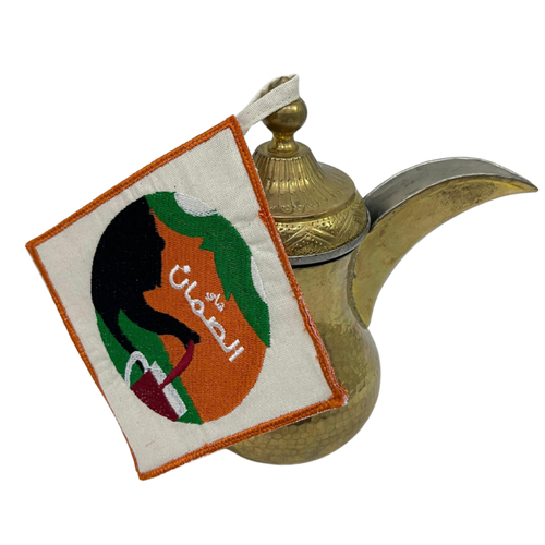 بيز شعار شاي الصمان 13×13سم