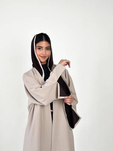 عباية أناقة مزدوجة - عباية دبل فيس