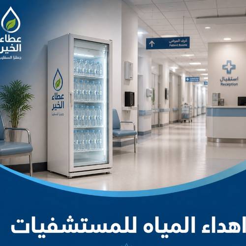 اهداء  ماء للمستشفيات
