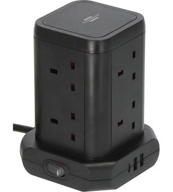 توصيلة كهريائية برج مع منافذ USB للشحن السريع -8مخارج من ماركة brennensthl 