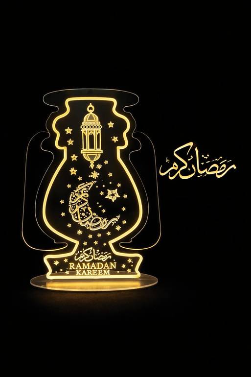 انارة رمضان الفانوس بالقاعدة  طول 72سنتي عرض 55 سنتي 