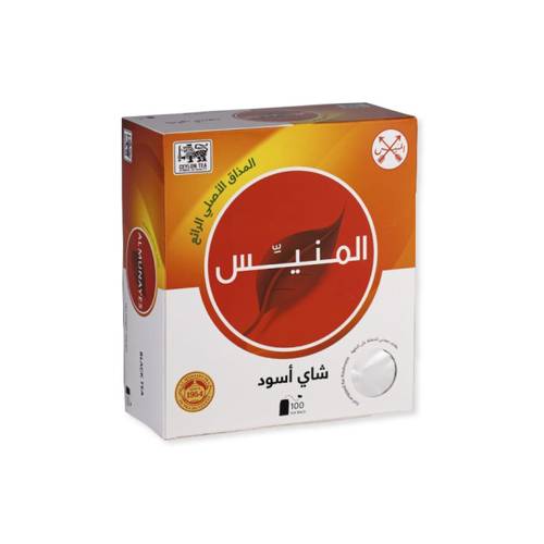 شاي المنيس اسود ظروف 100 كيس
