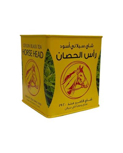 شاي راس حصان اسود علبة معدنية - ورقة كبيرة 300 جرام
