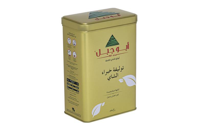 شاي أبوجبل اسود توليفة خبراء الشاي علبة معدنية - ورقة طويلة 300 جرام