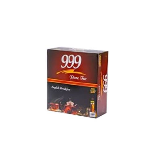 شاي 999 اسود الإنجليزي ظروف 100 كيس