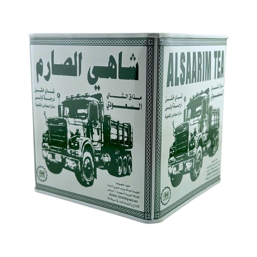 شاي الصارم اسود المذاق السعودي علبة معدنية - خشن 250 جرام