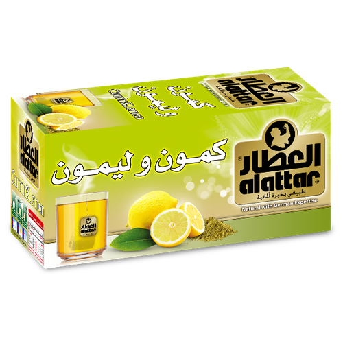 اعشاب العطار كمون وليمون ظروف مغلفة 20 كيس