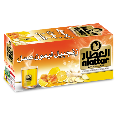 اعشاب العطار زنجبيل ولميون وعسل ظروف مغلفة 20 كيس
