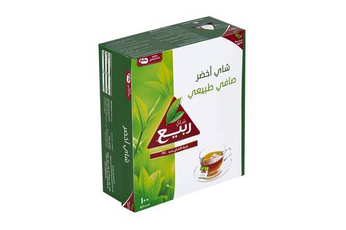 شاي ربيع أخضر صافي ظروف 100 كيس 