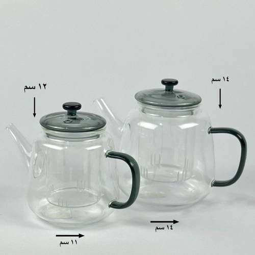 ابريق زجاج بغطاء وشخال زجاج
