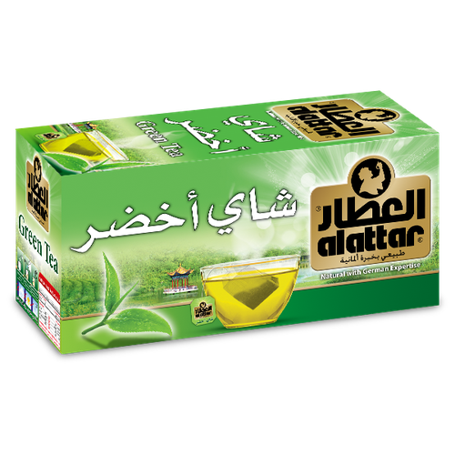شاي العطار اخضر سادة ظروف مغلفة 20 كيس