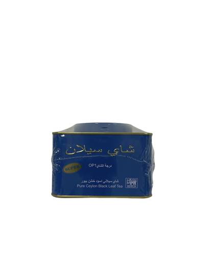 شاي سيلان اسود علبة معدنية الأزرق سوبر - خشن 250 جرام