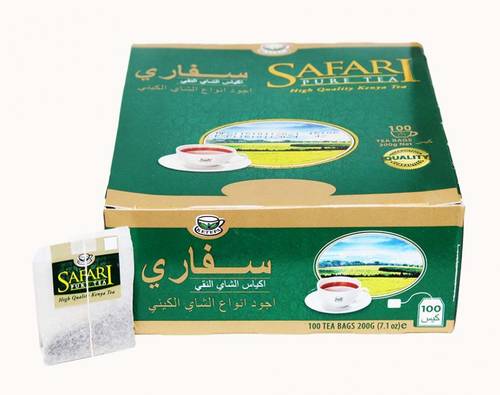 شاي سفاري اسود ظروف 100 كيس