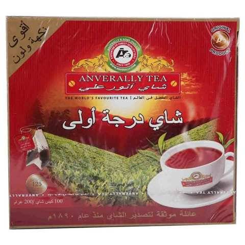شاي انور علي اسود ظروف 100كيس