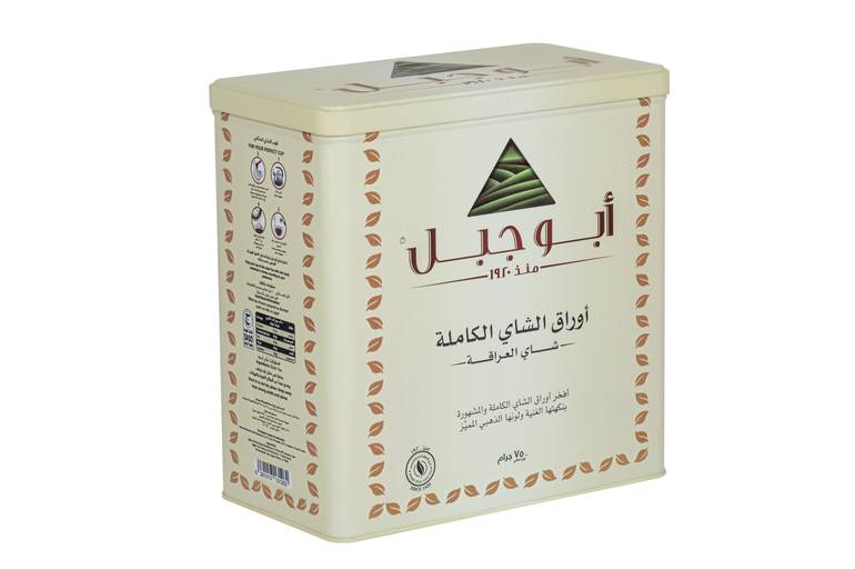 شاي أبوجبل اسود علبة معدنية - ورقة طويلة 750 جرام