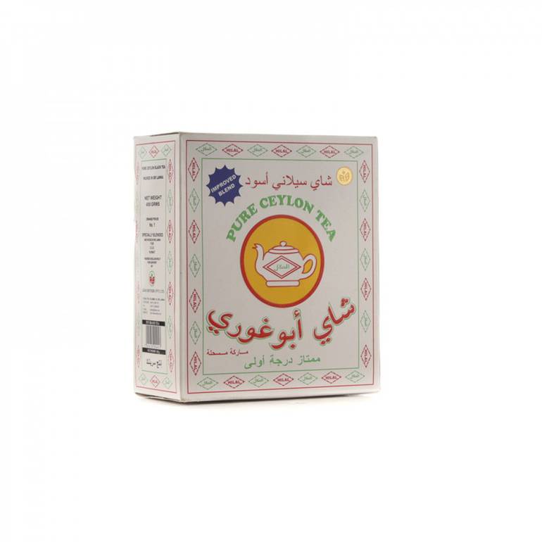شاي ابو غوري اسود علبة كرتون - خشن 450 جرام