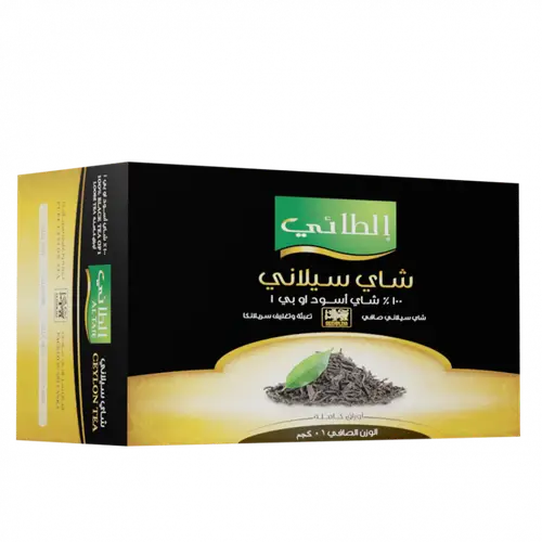 شاي الطائي اسود علبة كرتون - ورقة كبيرة 1000 جرام