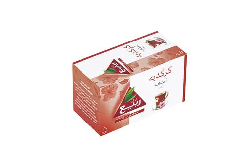 أعشاب ربيع كركدية ظروف مغلفة 20 كيس