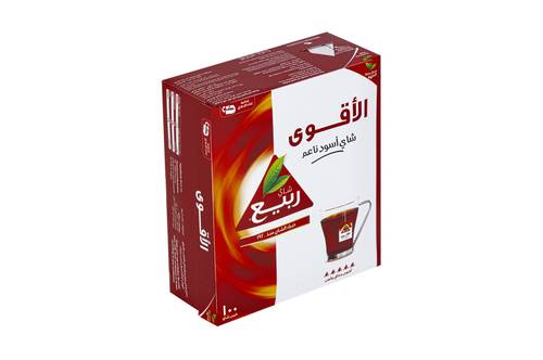 شاي ربيع اسود الأقوى ظروف 100 كيس 