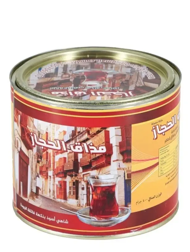 شاي مذاق الحجاز اسود علبة معدنية - ورقة طويلة 400 جرام