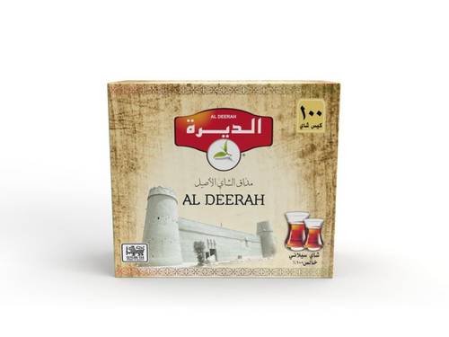 شاي الديرة اسود ظروف 100 كيس