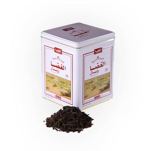 شاي الغضا اسود الغضا رويال علبة معدنية - ورقة كبيرة 250 جرام