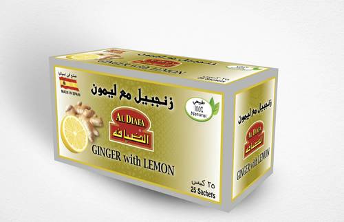 اعشاب الضيافة زنجبيل بالليمون ظروف مغلفة 25 كيس