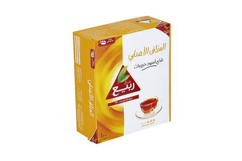 شاي ربيع اسود المذاق الأصلي ظروف 100 كيس