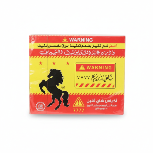 شاي اربع 7777  اسود ظروف 100 كيس