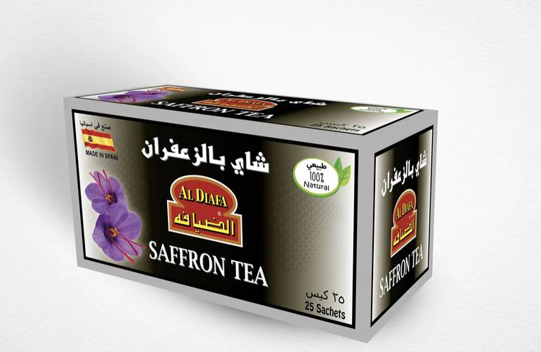 شاي الضيافة بالزعفران ظروف مغلفة 25 كيس