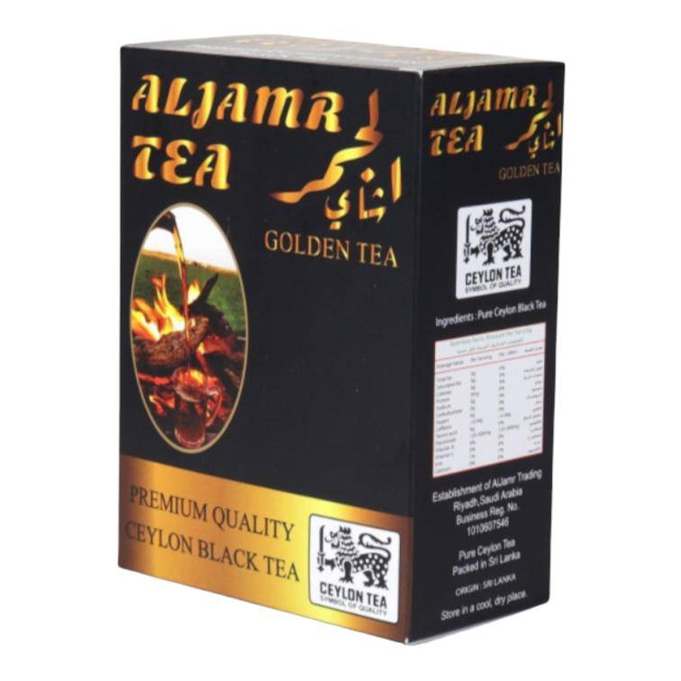 شاي الجمر اسود عالي الجودة علبة كرتون الأسود - ورقة طويلة 200 جرام