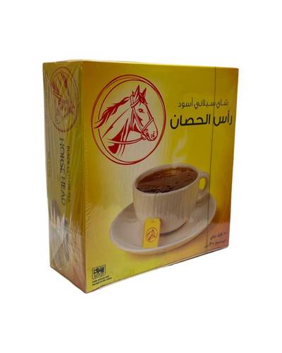 شاي راس حصان اسود ظروف 100 كيس