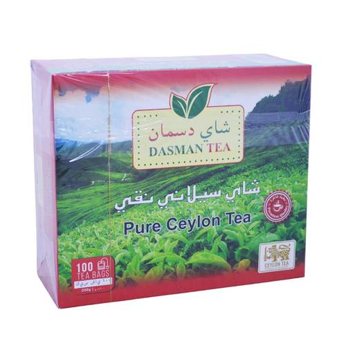 شاي دسمان اسود ظروف 100 كيس