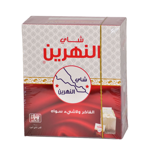  شاي النهرين اسود ظروف 100 كيس